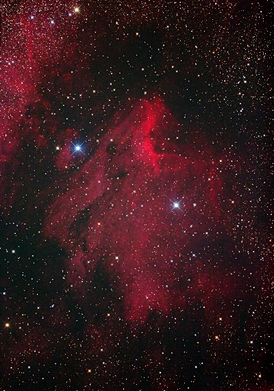 散光星雲　IC5067-70の画像です。