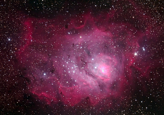 散光星雲　M8の画像です。