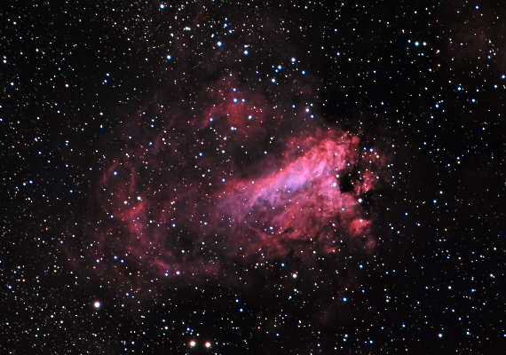 散光星雲　M17の画像です。