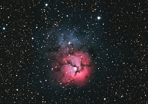 散光星雲　M20の画像です。