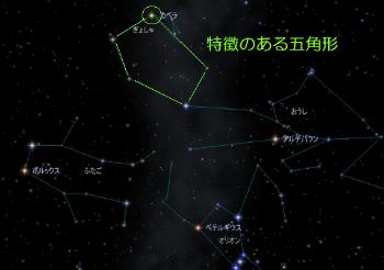 ぎょしゃ座の星図です。