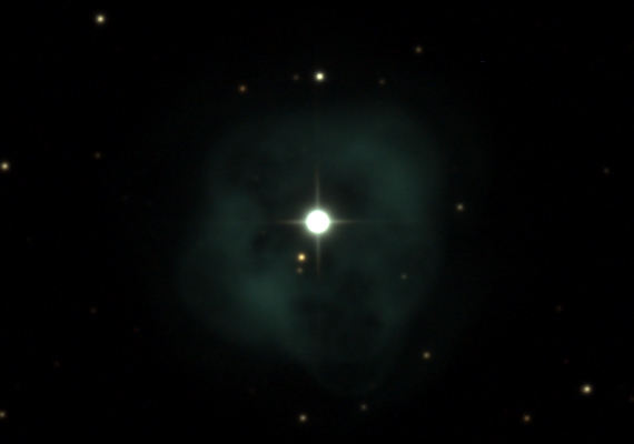 惑星状星雲　NGC1514の画像です。