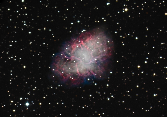 超新星残骸　M1の画像です。