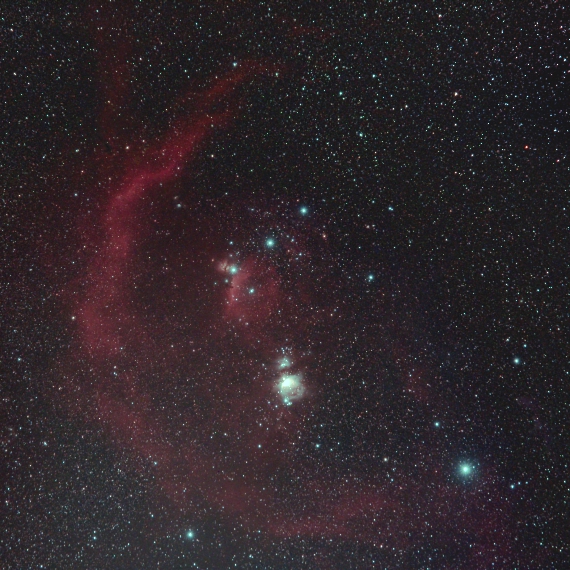 散光星雲　Sh2-276の画像です。